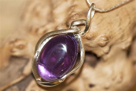 Amethyst pendant. Amethyst Pendant in Sterling Silver setting. Amethyst. Contemporary jewelry ...