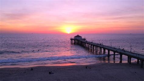 93 Manhattan Beach Pier Sunset Los Angeles California Manhattan Beach Pier Sunset Los Angeles ...