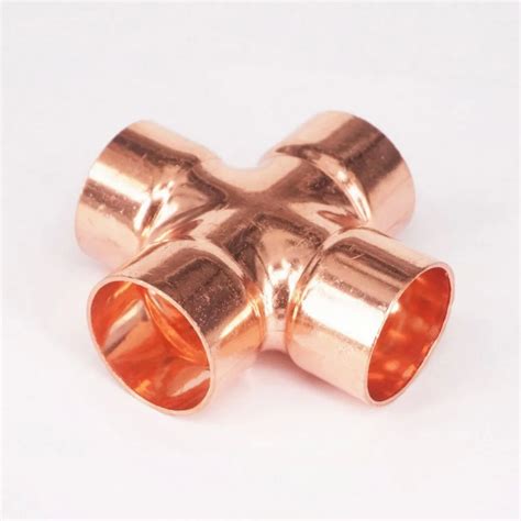 15mm 22mm 28mm 35mm Copper Equal Cross 4 Way Pipe Fitting-in Pipe Fittings from Home Improvement ...