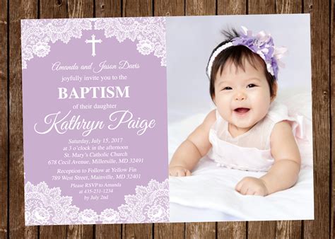 Baptism Invitation Templates