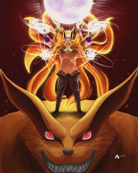 Naruto baryon mode fanart | Fan art, Naruto, Digital painting