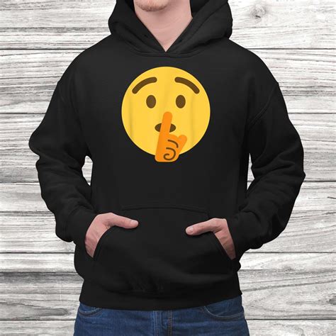 Shushing Face Emoji Shirt - TeeUni