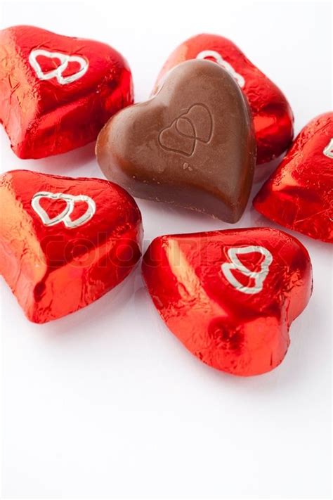 Chocolate hearts for Valentines Day | Stock Photo | Colourbox