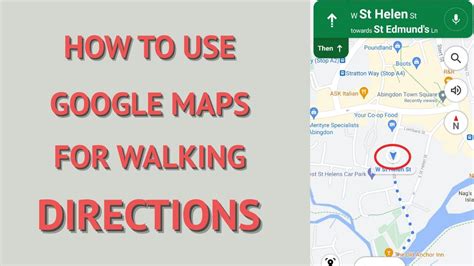 How To Use Google Map Walking Directions - YouTube