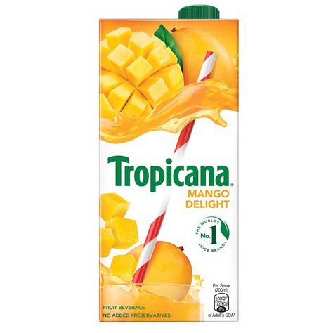 Tropicana Mango Delight Fruit Juice, 1000ml : Amazon.in: Grocery ...