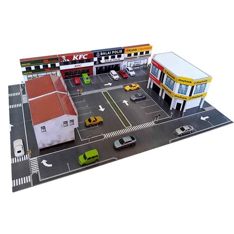 Shops & Stores | 1:64 Diorama Buildings for Hot Wheels & Diecast Cars