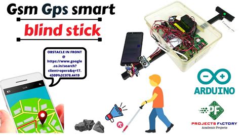 GSM GPS Based Smart Blind Stick - YouTube