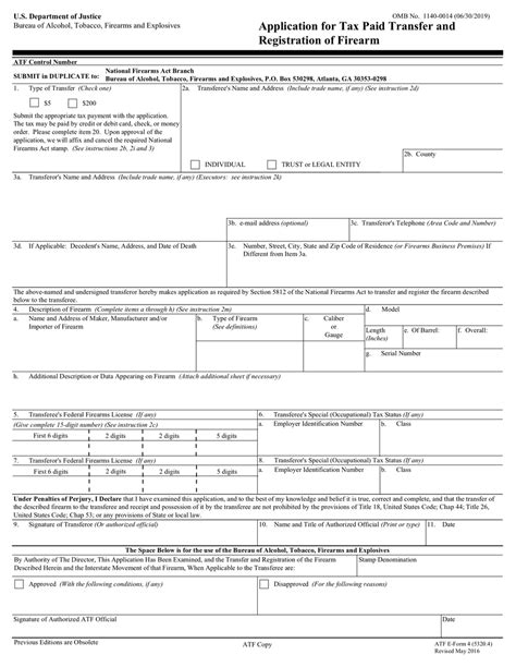 ATF Form 4 NFA Tax Stamp Walk-Through Guide – National Gun Trusts