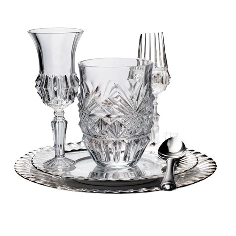 Crystal Glass Dinner Set, Crystal Glass, Dinner Set, Transparent PNG ...