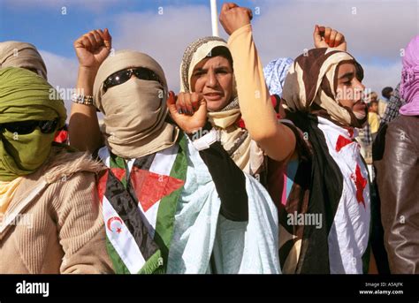 Sahrawi People celebrating the Western Sahara Independence Day Stock Photo - Alamy