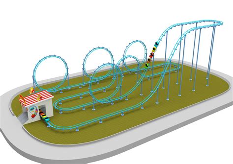 3D roller coaster model - TurboSquid 1657797