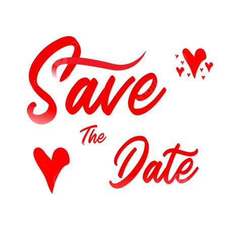 Save The Date, Wedding, Invitation, Decorative PNG and Vector with Transparent Background for ...