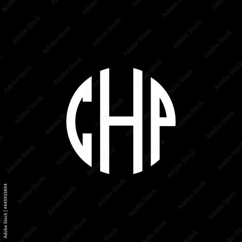 CHP letter logo design. CHP letter in circle shape. CHP Creative three ...