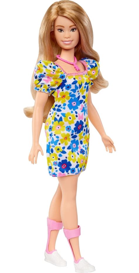 Barbie Fashionistas Doll #208, Barbie Doll with Down Syndrome Wearing Floral Dress - Walmart.com