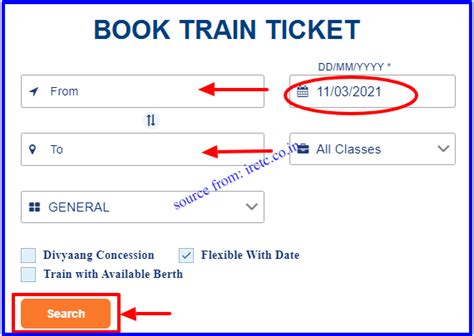 IRCTC Advance Train Ticket Booking through online IRCTC Login Process