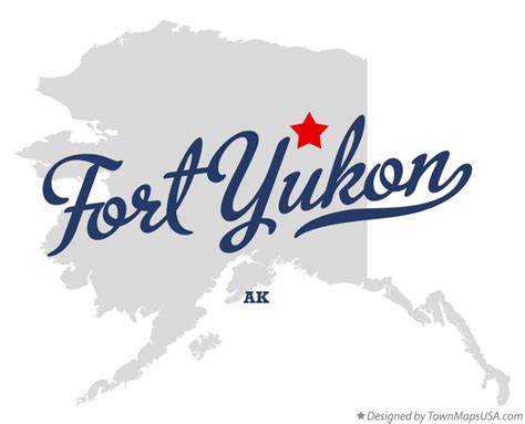 Map of Fort Yukon, AK, Alaska