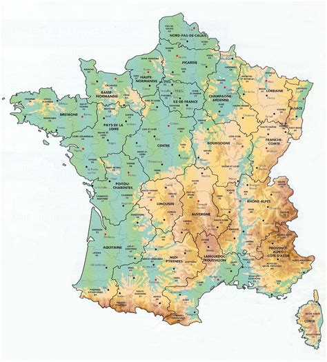 france: Map of France Geography Pictures