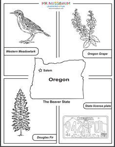Map of Oregon coloring page | Free Printable Coloring Pages | Coloring pages, Flag coloring ...