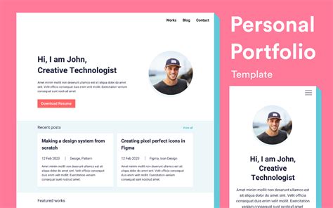 Figma Portfolio Website Template