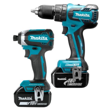 Makita DLX2173TJ 18V LXT Brushless Cordless Combi Drill & Impact Driver Twin Pack