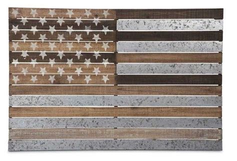 American Flag Metal Wall Art Rustic American Flag Farmhouse | Etsy ...