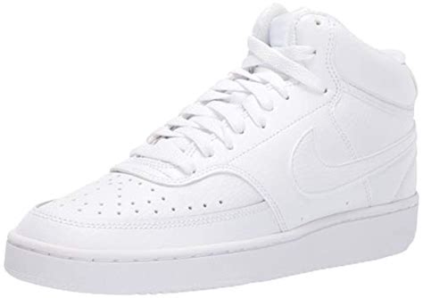 Nike - Nike Women's Court Vision Mid Sneaker, White, 7.5 Regular US ...