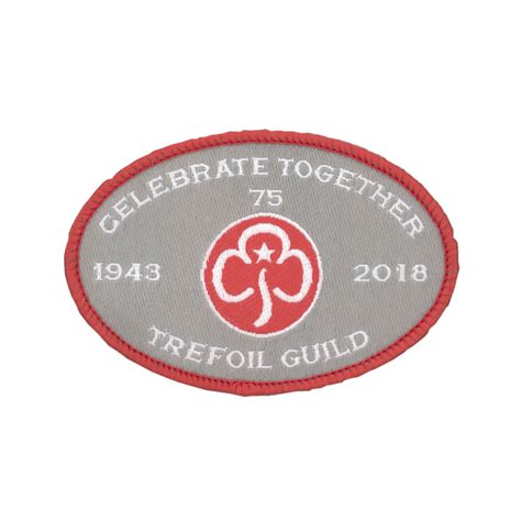 Trefoil Guild 75th woven badge – Girlguiding North West England Shop