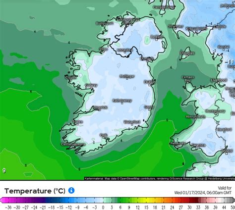 Fresh Met Eireann 'snow and ice' warning for FOUR counties after -7C ...