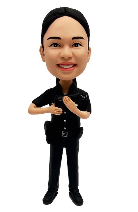 Custom Female Police Officer Bobblehead Dolls Cop [AM4857] - $65.00 : Custom Bobblehead dolls ...