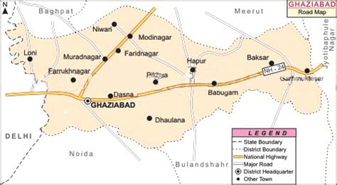 Ghaziabad Map - India