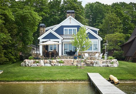 Hickory Hill - Cozy Lake Cottage - Beach Style - Exterior - Grand ...