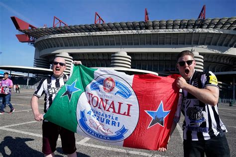 13 photos of NUFC fans taking over Milan ahead of tonight's Champions ...