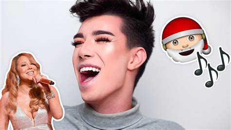 James Charles Sings Christmas Songs Doing His Makeup Routine