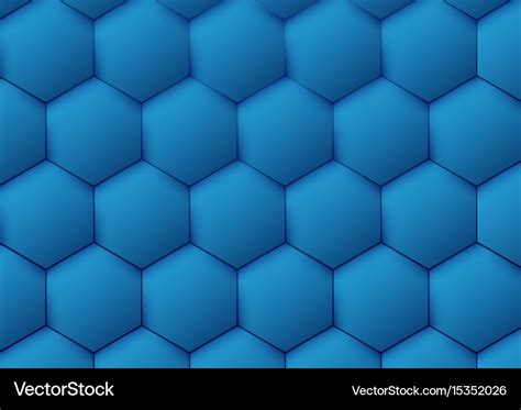 Abstract blue pattern hexagon background Vector Image