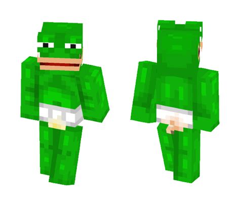 Download Pepe the frog Minecraft Skin for Free. SuperMinecraftSkins