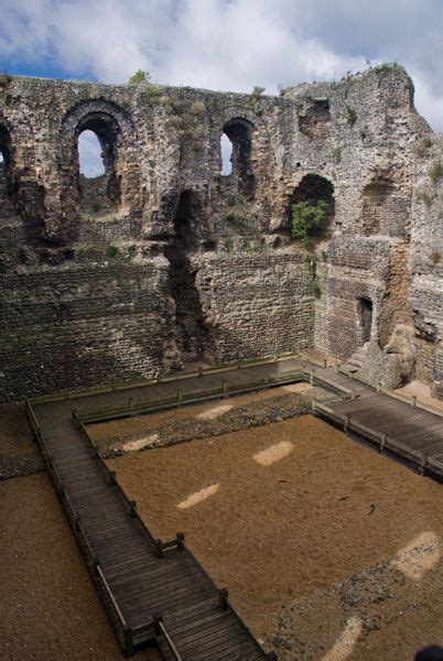 The ruins of Canterbury Castle in Kent, England. Built before 1087 Canterbury Castle, Canterbury ...