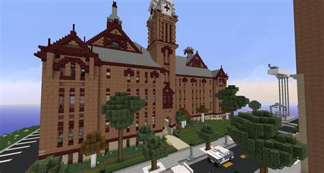 High School I built. : Minecraft