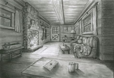 Pin by James Waterhouse on inspi | Drawings, Cottage interiors, Drawing interior