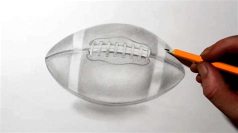 How to Draw an American Football | Pencil Drawing - YouTube