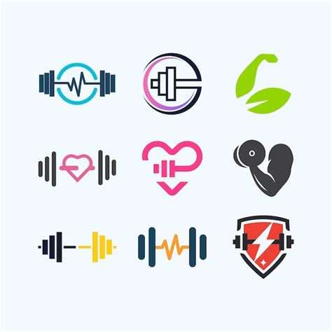 Premium Vector | Fitness logos collection symbol designs for business