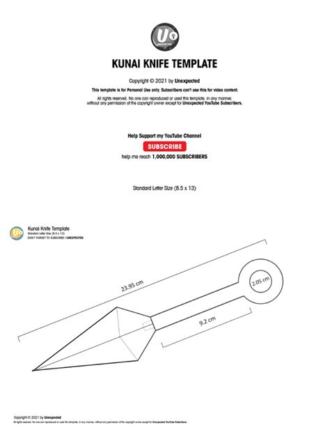 Kunai Knife Template | PDF