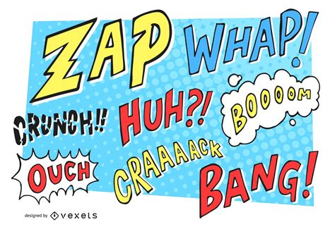 Comic Pop Art Set Of Sounds And Onomatopoeias Vector Download