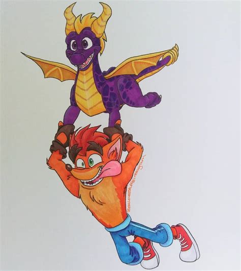 Crash and Spyro by TessaLovesOzzy on DeviantArt