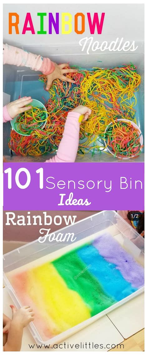 101 Sensory Bin Ideas - great sensory play activities for toddlers and preschoolers. Learning ...