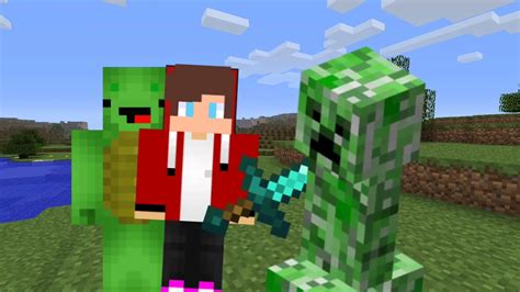 Mikey and jj plays mc - YouTube