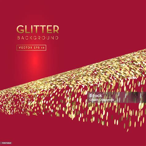 Red And Gold Glitter Background Template Design Layouts Stock Illustration - Download Image Now ...