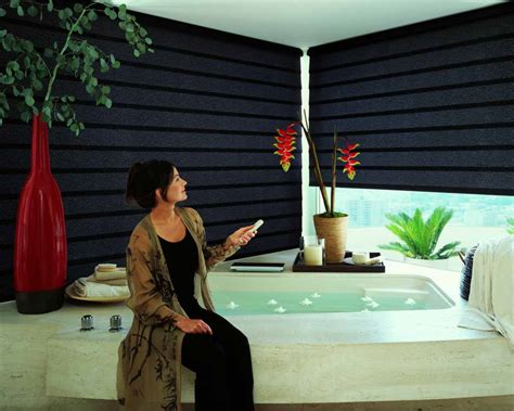 Motorized roman shades TailoredBathroom_Print | Universal Blinds ...