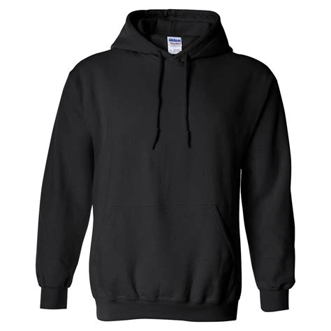 Gildan - Gildan Mens Heavy Blend Drawcord Hooded Sweatshirt, Black ...