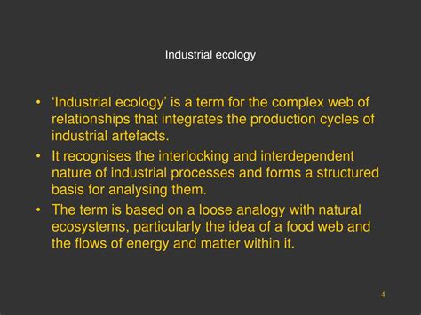 PPT - AN INTRODUCTION TO INDUSTRIAL ECOLOGY PowerPoint Presentation, free download - ID:3433074