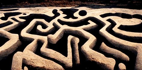 Labyrinth of Minos Greek Myth Landscape Graphic · Creative Fabrica